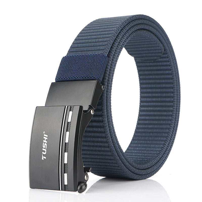 TUSHI 125cm x 3.4cm Nylon Zinc Alloy Buckle Tactical Belt Casual Belts Waist Belts