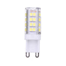 AC110-240V 5W G9 2835 Pure White Warm White No Strobe 52 LED Ceramic Corn Light Bulb for Outdoor Use