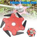 Upgrade Outdoor Trimmer Head 6 Steel Blades Razors 65Mn Lawn Mower Grass Weed Cutter
