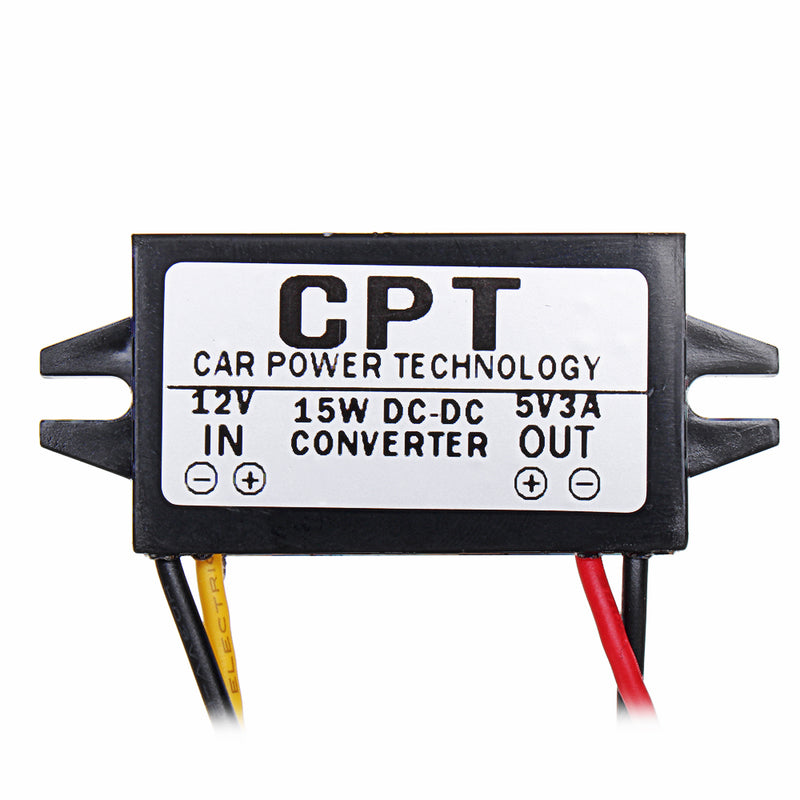 CPT-UL-1 Waterproof 12V to 5V 3A 15W DC to DC Converter Regulator CPT Car Power Converter Step Down Module