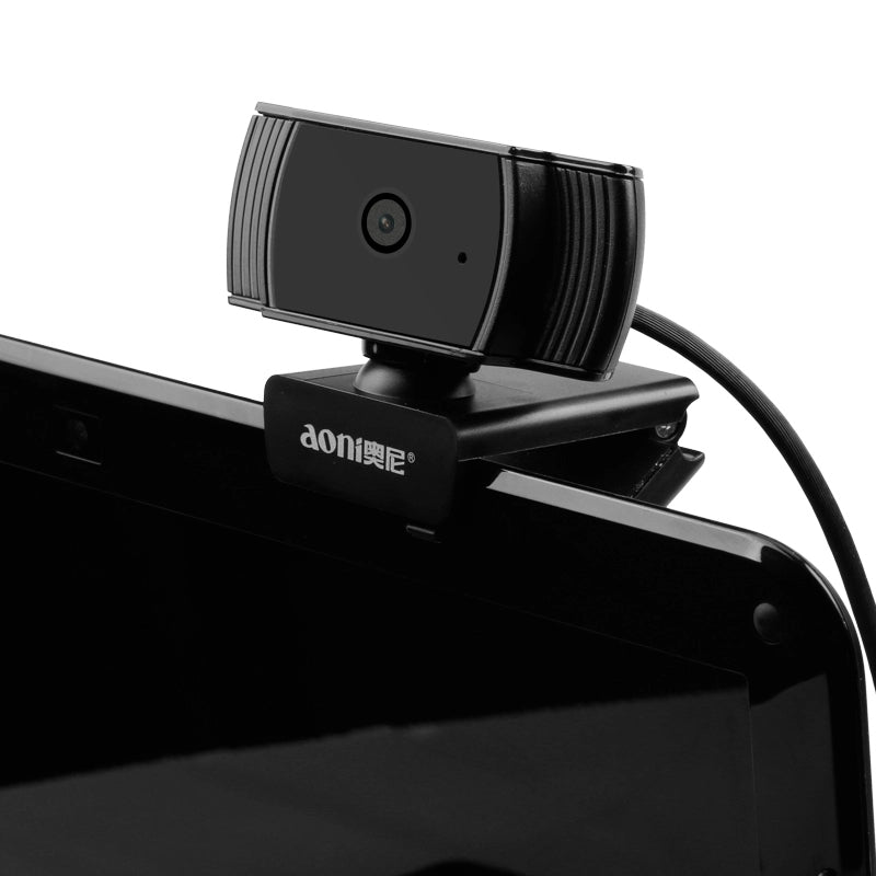 Aoni A20 HD 1080P 30FPS Auto Focus Computer Webcam with Sound Absorption MIC For PC Laptop Smart TV