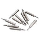 Drillpro 10pcs 4mm CR-V Screwdriver Bit Set Phillips Slotted Torx Batch Head Bit Mobile Phone Repair Tool
