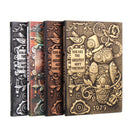 Home Gift Journal PU Cover Writing Pads Hardcover Travel Retro Embossed Notebook Handcraft Diary School
