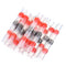 Excellway 250PCS Solder Seal Wire Connectors Waterproof Heat Shrink Butt Connectors Solder Ring Rerminal Tube Terminal Wire Connector Terminal