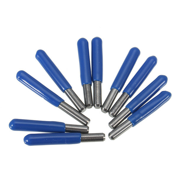 Wolike 10pcs 3.175mm Shank 30 Degree Cutter 0.3mm V-shape Carbide PCB Engraving Bits PCB Drill Bit
