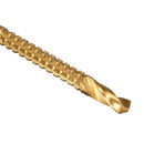 Drillpro 6Pcs Titanium Coated Twist Drill Bits Wood Metal Plastic Cutting Saw Drill Bit Set