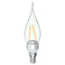 E27 E14 E12 B22 B15 2W Non-Dimmable Sliver Edison Pull Tail Incandescent Candle Light Bulb 110V