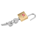 KCASA LK-31 TSA Approved Padlock Travel Security Luggage Solid Brass Key Door Lock