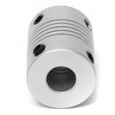 2pcs 5mm x 8mm Aluminum Flexible Shaft Coupling OD19mm x L25mm CNC Stepper Motor Coupler Connector