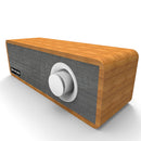 Smalody Retro Wooden Fabric bluetooth Speaker Stereo Heavy Bass Home Soundbar Subwoofer Speaker