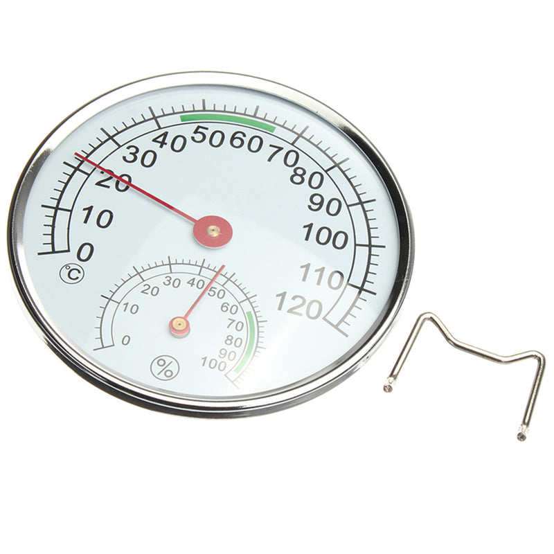Stainless Steel Thermometer/Hygrometer for Sauna Room Temperature Humidity Meter