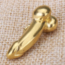 Miniature Brass Reproductive Organs Shaped Keychain Keyring Key Chain Pendant Funny Prank Gift