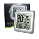 Waterproof Wall Clock Shower Bathroom Digital Clock Table Hygrometer Thermometer