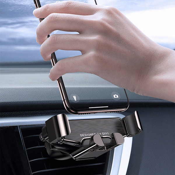 Bakeey Metal Gravity Linkage Automatic Lock Air Vent Car Phone Holder For 4.0-6.8 Inch Smart Phone For iPhone 11 Pro Max Xiaomi Redmi Note 8 Pro