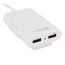 Bakeey 45W QC3.0 4 Port Fast Charging USB Car Charger Adapter For iPhone 8Plus XS 11 Pro Huawei P30 Pro Mate 30 S10+ Note 10