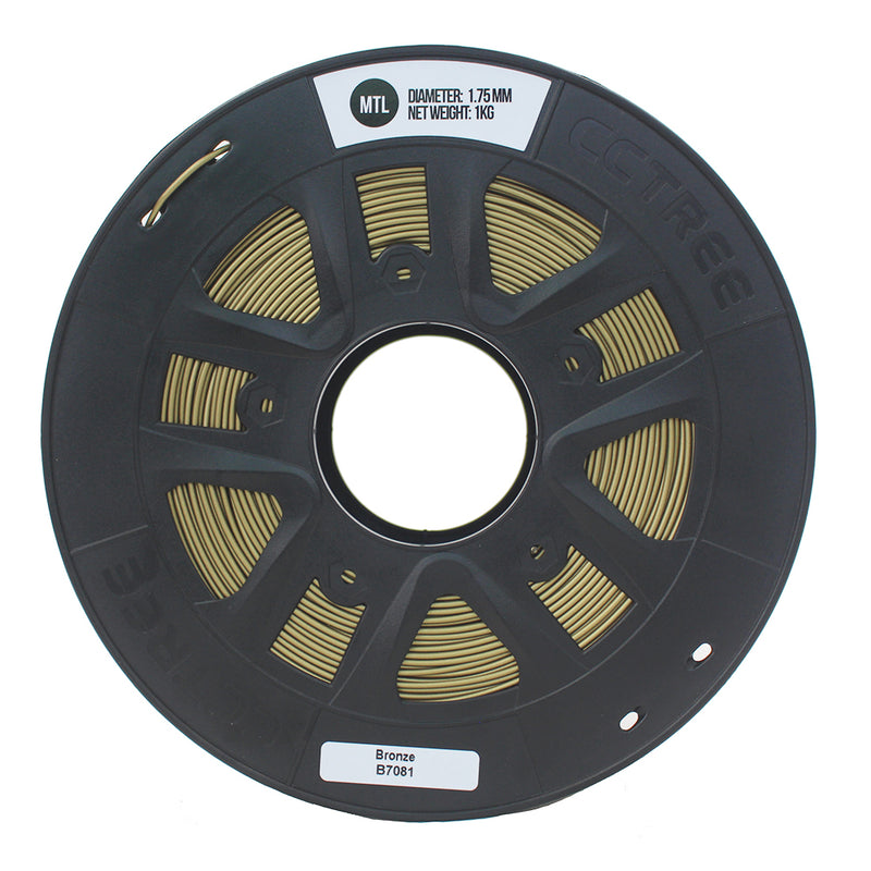 CCTREE 1.75mm 1KG/Roll Metal Bronze/Copper Filled Filament