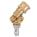 5pcs 2.0 GPM High Pressure Washer Spray Nozzle Tips with Connector 1/4 Inch Quick-connect 4500PSI 90 Rotary Connector