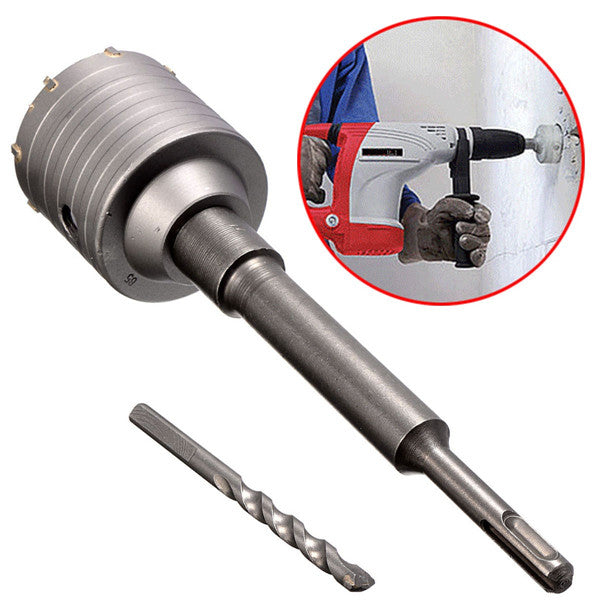 65mm Hole Saw Cutter Drill Bit with SDS Plus Shank for Concrete Cement Stone Wall