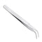 2pcs Mini Stainless Steel Tweezer Straight and Elbow Head Tweezer
