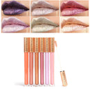 FOCALLURE Glitter Lip Gloss Makeup Long Lasting Nude Shimmer Metallic Liquid Lipstick