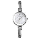 SKMEI 1409 Fashion Casual Women Watch 3ATM Waterproof Alloy Strap Quartz Watch