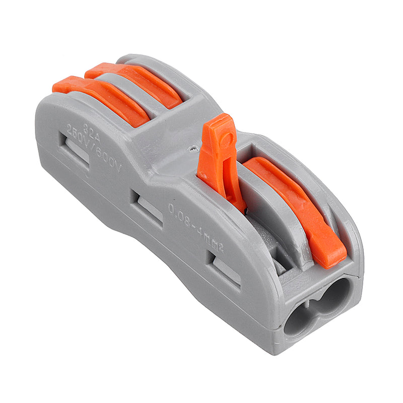 2Pin Wire Docking Connector Termainal Block Universal Quick Terminal Block SPL-2 Electric Cable Wire Connector Terminal Butt Joint Cable Connector 0.08-4.0mm