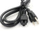 1.5m AC US Plum Blossom Tail Plug Power Supply Adapter Cord Cable PVC Power Adapter Connector Line for Laptop