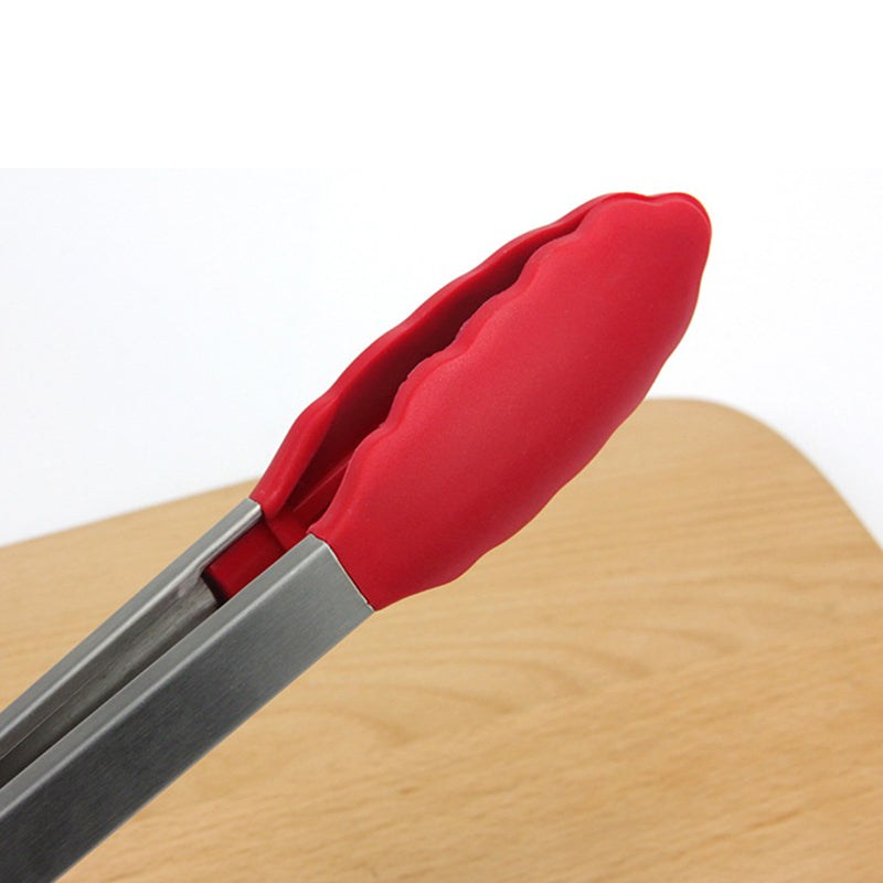 Silicone Barbecue Clip Kitchen Food Salad Grill Serving No-stick BBQ Tong