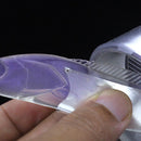 ZANLURE 2pcs/set Transparent White Squid Ribbonfish Lure Fishing Lure Bulit-in Reflector Sea Fishing