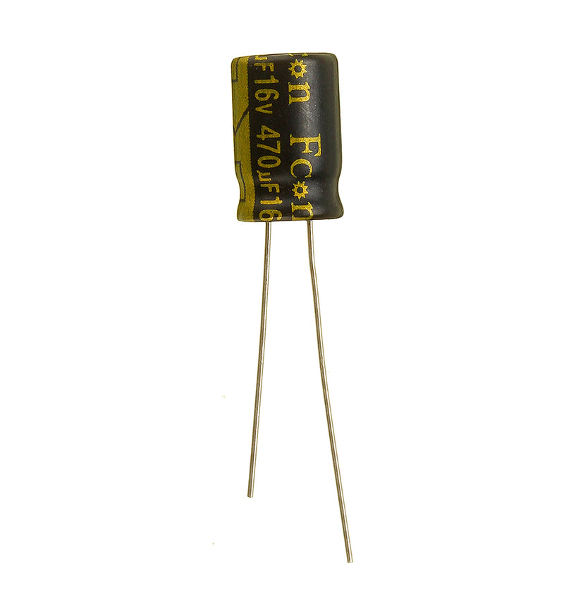470uF 16V 105C Radial Electrolytic Capacitor Component 8 x 11 mm