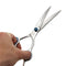 5Pcs/Set Dog Cat Pet Professional Grooming Hair Cutting Thinning Curved Scissors Shear