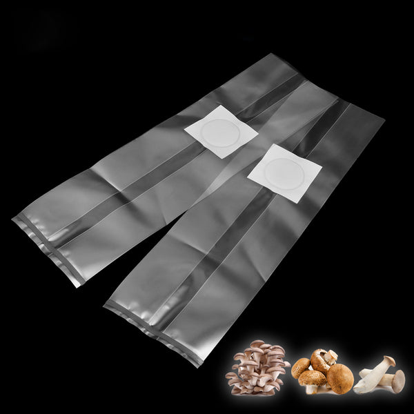 10Pcs 250x500x0.06mm PVC Mushroom Spawn Grow Bag Substrate High Temp Pre Sealable Garden Supplies