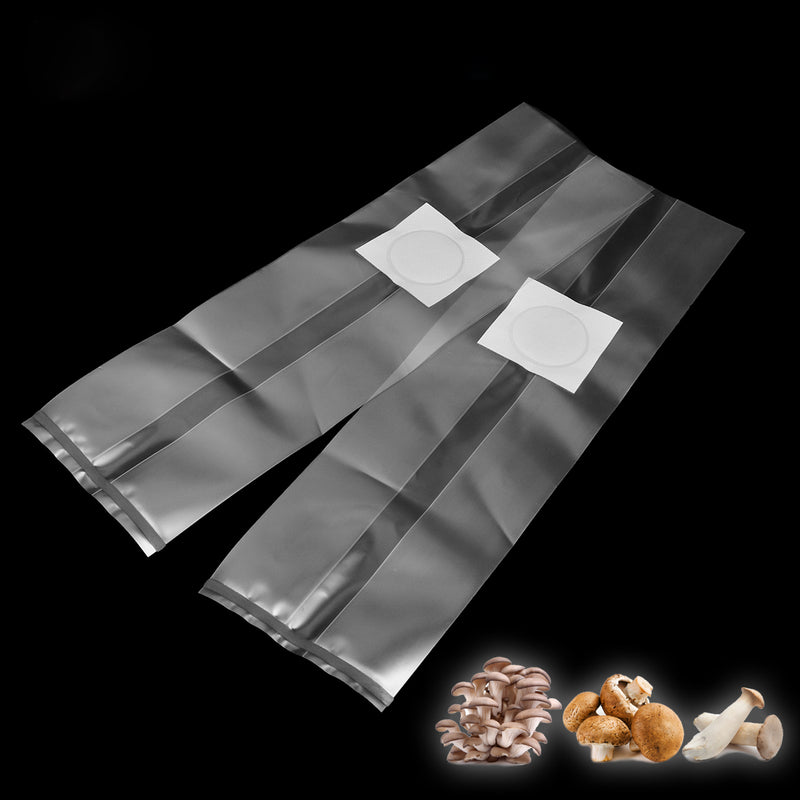 10Pcs 250x500x0.06mm PVC Mushroom Spawn Grow Bag Substrate High Temp Pre Sealable Garden Supplies