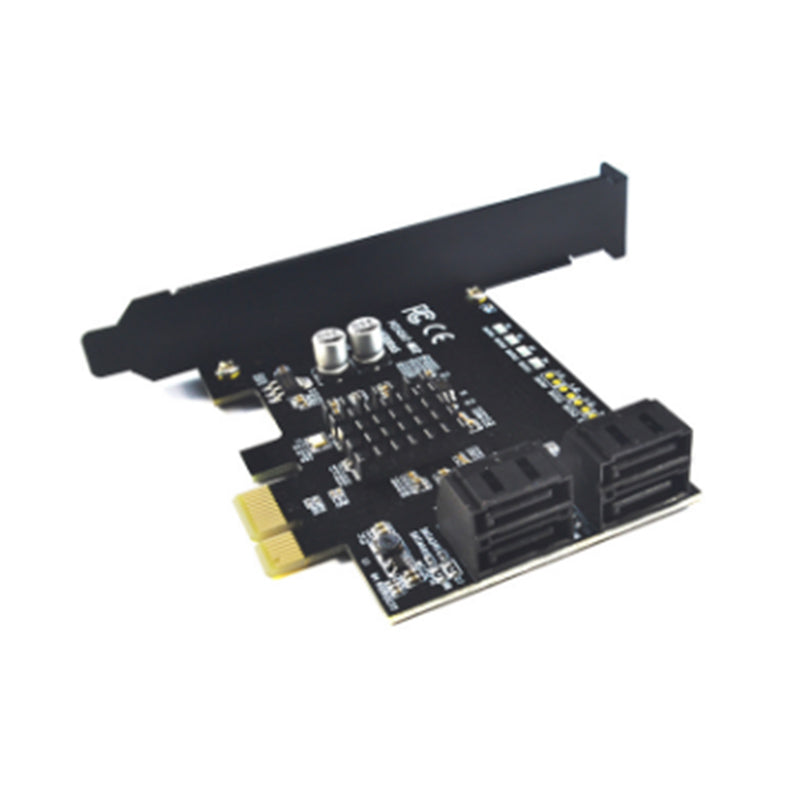 ITHOO PCE4SAT-MR1 4 Ports SATA3.0 RAID PCI-E Expansion Card 6Gbps IPFS Hard Disk RAID Card Adapter for Desktop Computer