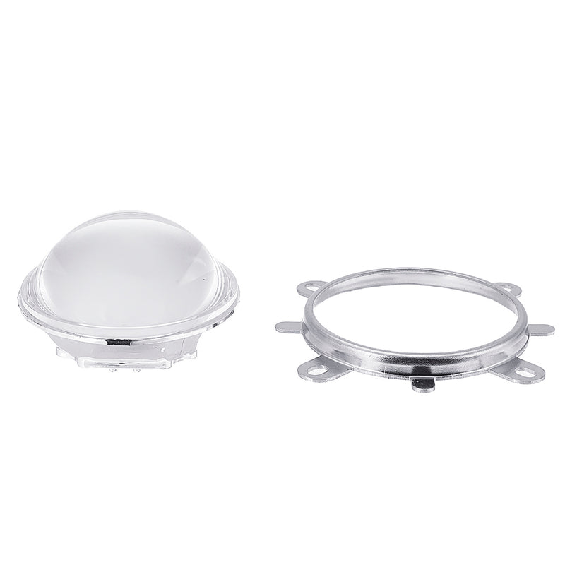 LED Lens Optical Glass 57mm + Reflector + Fixed Bracket For 20W 30W 50W 100W High Power Chip