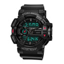 SANDA 599 Luminous Display Candar Stopwatch Men Fashion Sport Watch Dual Disaplay Digital Watch