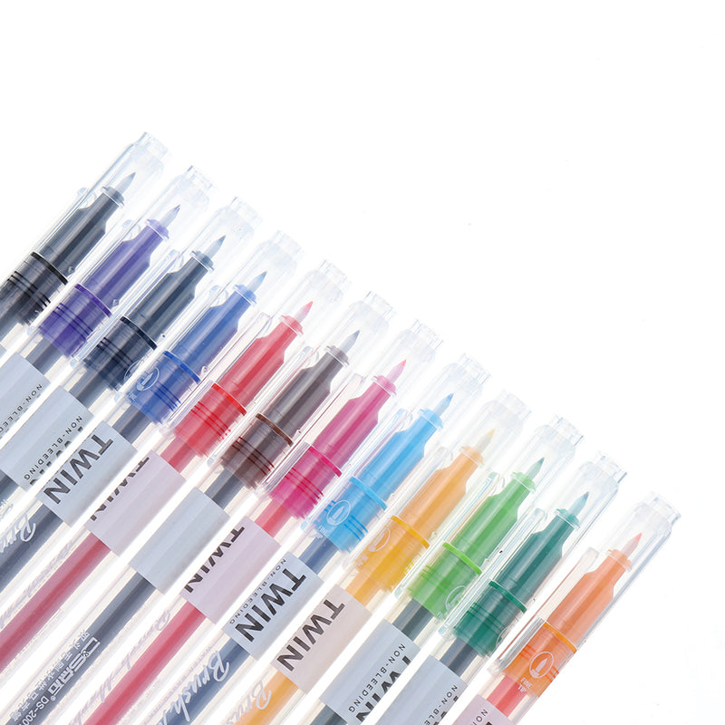 Elastic Double-Head Brush Water Marker Pen Art Hand Account Student Soft Brush