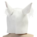 Rabbit Mask Creepy Animal Halloween Costume Theater Prop Party Cosplay  Deluxe Latex