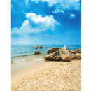 5X7FT Blue Sky Beach Sea Photography Backdrop Studio Vinyl Photo Background Prop