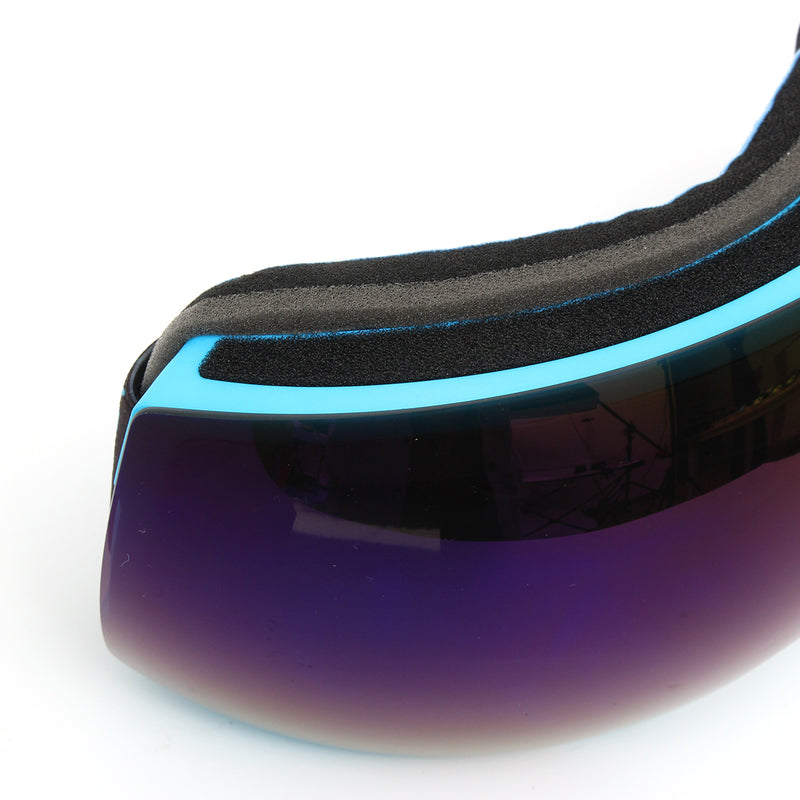 Winter Unisex Anti Fog Blue Dual Len Motor Bike Racing Outdooors Snowboard Ski Goggles