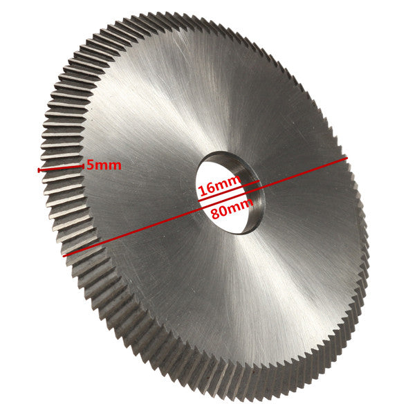 80x16x5mm Cutting Wheel 110 Teeth 80 Degree Cutting Disc For Key Machine