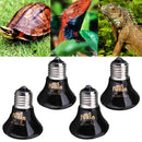 220V Mini Black Ceramic Heat Infrared Emitter Lamp Bulb for Reptile Pet Brooder 25W/50W/75W/100W