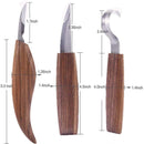 5pcs Wood Carving Knife Chisel Woodworking Whittling Cutter Chip Craft Hand Tool