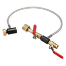 24 Inch CGA320 High Pressure Hose Switch Valve Lever CO2 Fill Station for Filling SodaStream Tank