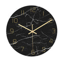 Loskii CC010 Creative Marble Pattern Wall Clock Mute Wall Clock Quartz Wall Clock For Home Office Decorations