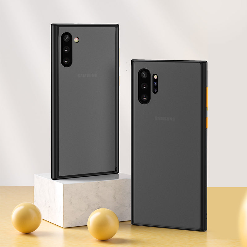 ROCK Frosted Shockproof Anti-fingerprint Soft TPU Edge + Hard PC Protective Case for Samsung Galaxy Note 10+ / Note 10 Plus / Note10+ 5G