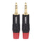 Choseal QD2008R 4Pcs Plug  Audio Connector 3.5mm Audio Plug Gold-plated Audio Cable Terminal