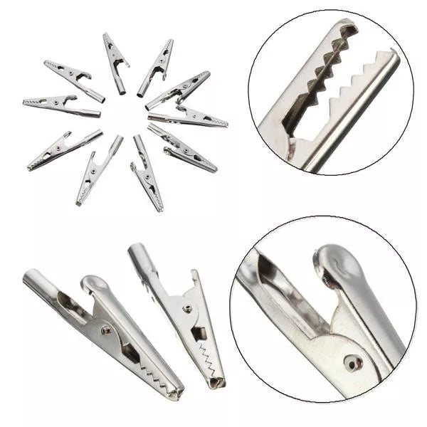 50Pcs DANIU Iron Crocodile Test Cable Clip Lead Screw Fixing