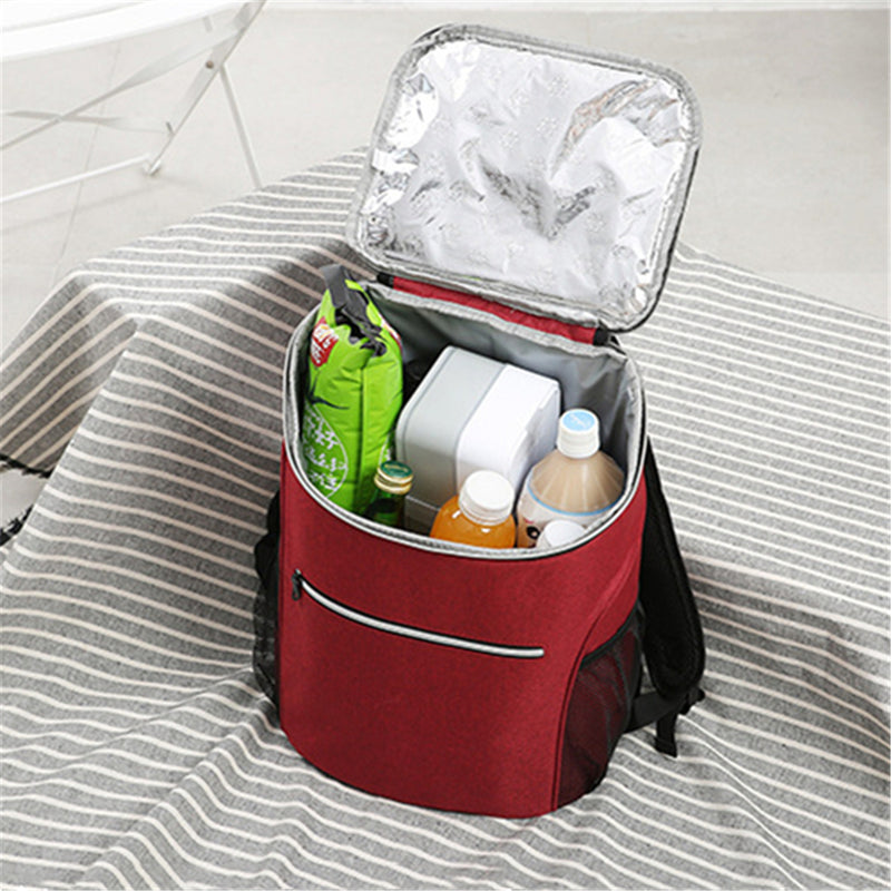 20L Picnic Insulated Cooling Backpack Ice Cooler Bag Lunch Box Food Container Pouch Outdoor Camping BBQ