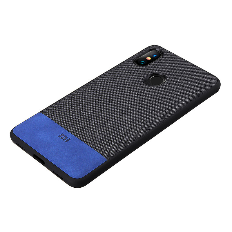 Bakeey Luxury Fabric Splice Soft Edge Shockproof Protective Case For Xiaomi Mi Max 3